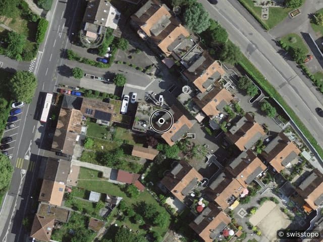 Luftbild Quartier des Pugessies 2/85, Yverdon-les-Bains