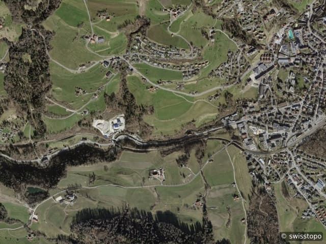 Aerial view of the location – Buchs