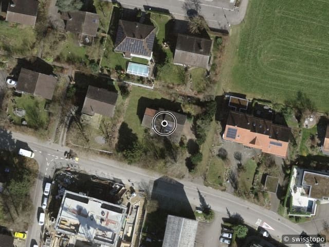 Vue aérienne de l’emplacement – Hertenstrasse 16, 8353 Elgg