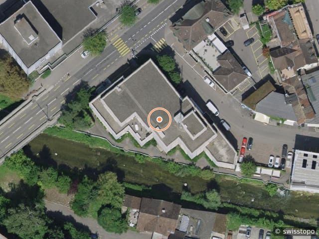 Luftbild der Lage – Metzgerstrasse 5, 8500 Frauenfeld