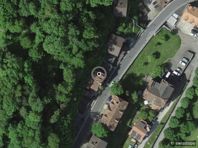 Vista aerea della posizione – Route Neuve 33, 1700 Fribourg