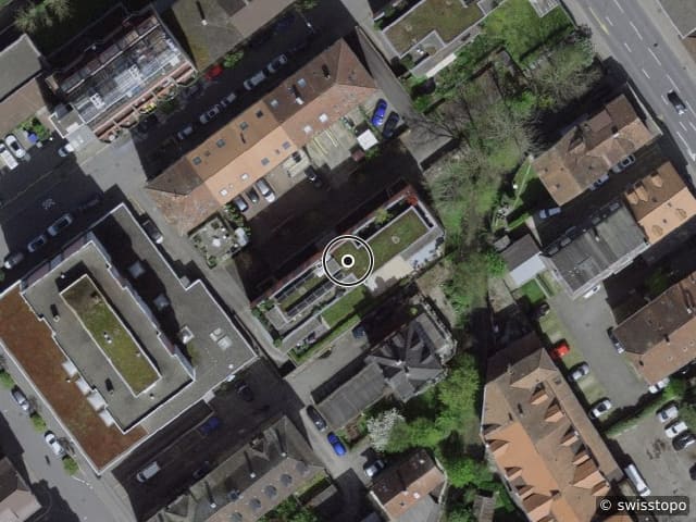 Luftbild Rue de Fribourg 42, Biel