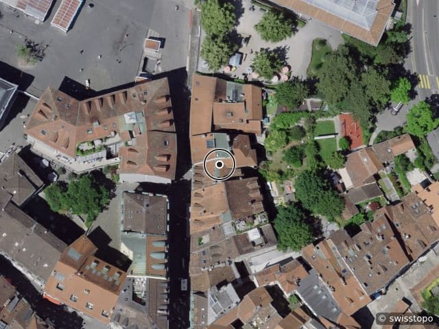 Luftbild Rue Madeleine 12, Lausanne