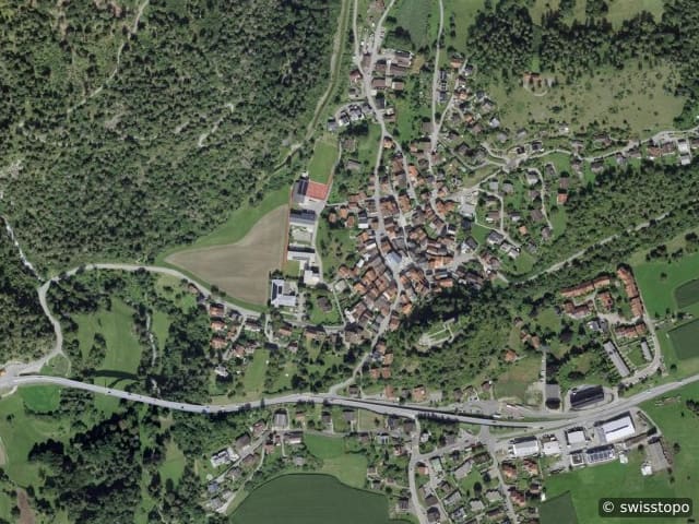 Luftbild: das Gebiet