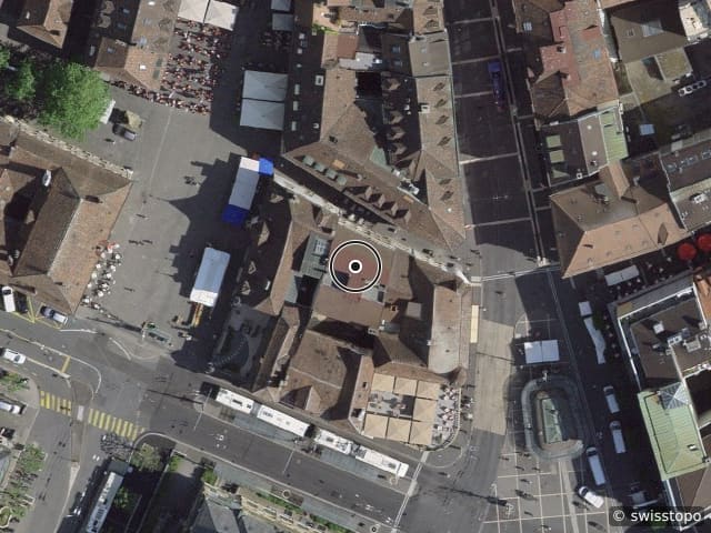 Luftbild Rue de Flandres 5, Neuchâtel