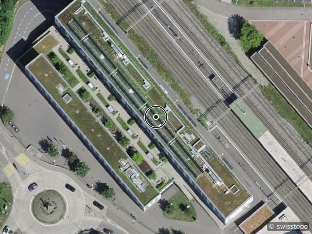 Luftbild der Lage – Güterstr. 2, 4601 Olten