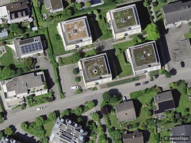 Luftbild der Lage – Florastrasse 19, 9001 St . Gallen
