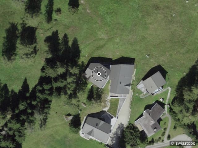 Vista aerea della posizione – Börtjistrasse 20B, 7260 Davos Dorf