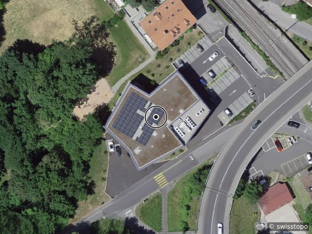 Luftbild der Lage – Route de la Conversion 314, 1093 La Conversion