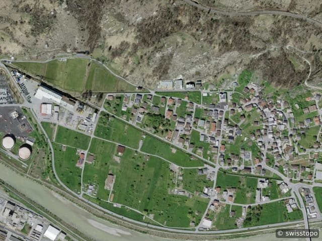 Luftbild Lalden