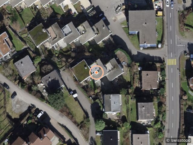 Luftbild der Lage – Schönenbergstrasse 128, 8820 Wädenswil