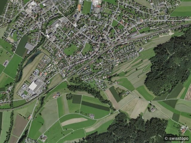 Luftbild: das Gebiet