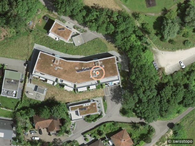 Luftbild der Lage – Holzgasse 1, 4622 Egerkingen