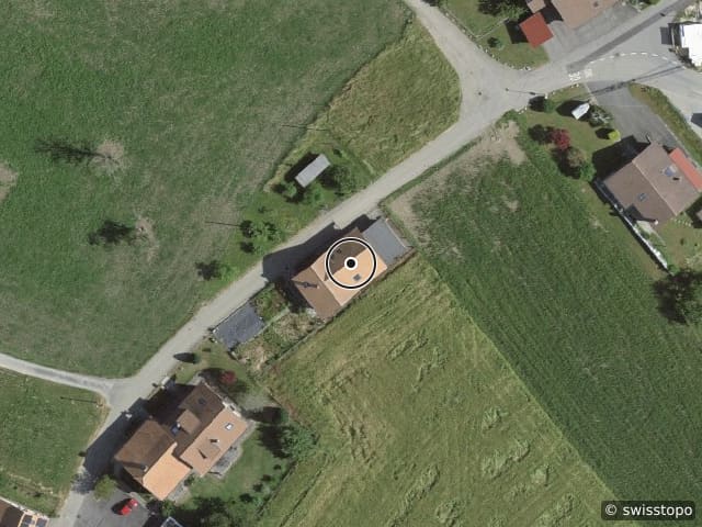 Luftbild der Lage – Route du Rafour 11, 1727 Corpataux