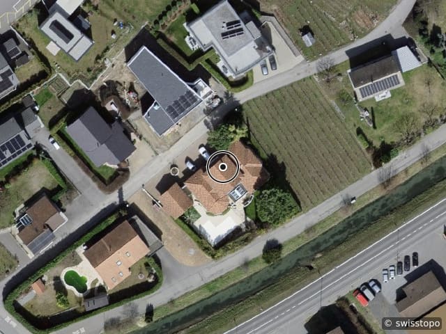 Luftbild Chemin des Ceps 13, Fully