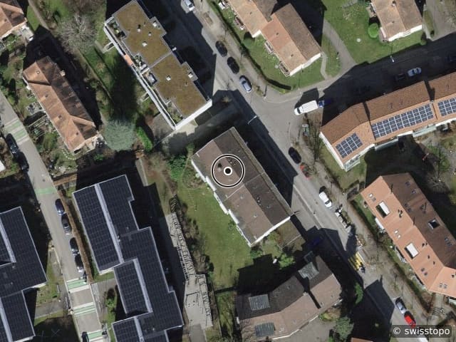 Luftbild der Lage – Speerstrasse 50, 8038 Zürich