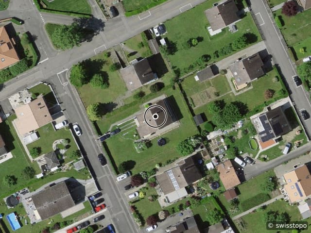 Luftbild der Lage – Rue du Creux du Van 12, 1530 Payerne