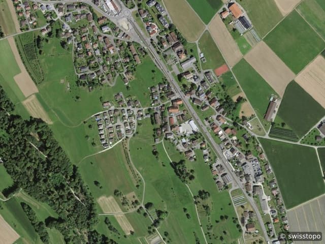 Luftbild der Lage – 5705 Hallwil