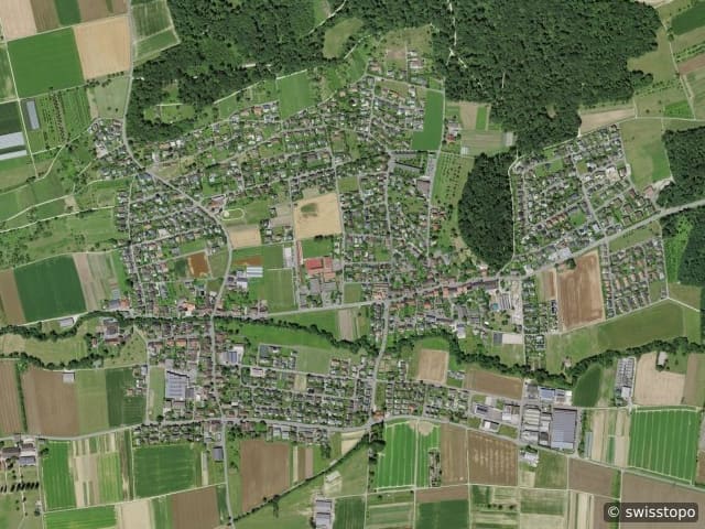 Luftbild Biel-Benken