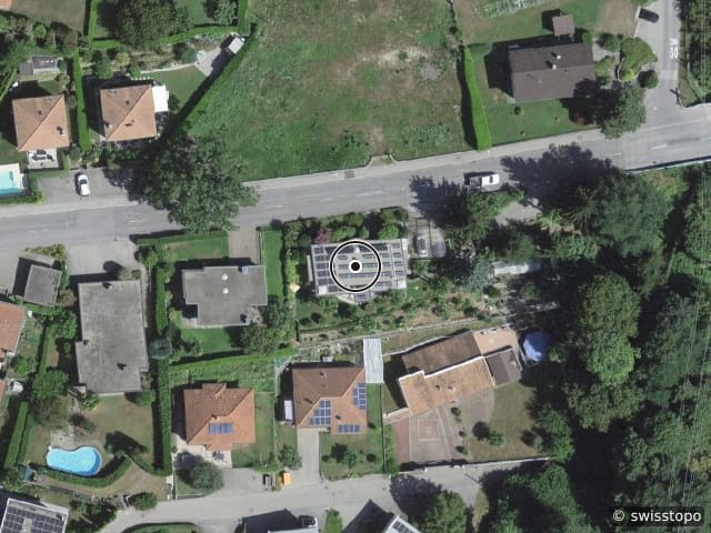 Luftbild der Lage – Via alla Chiesa 1, 6807 Taverne