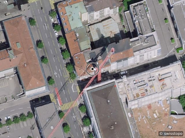 Luftbild Boulevard de Pérolles 30, Fribourg