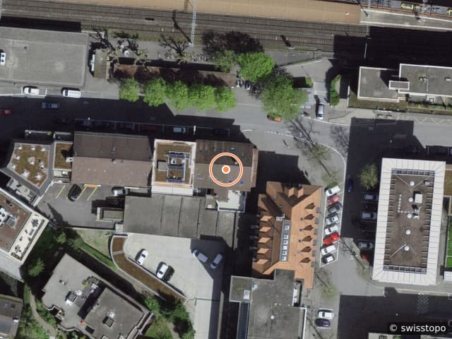 Luftbild der Lage – Bahnhofstrasse 41, 3400 Burgdorf
