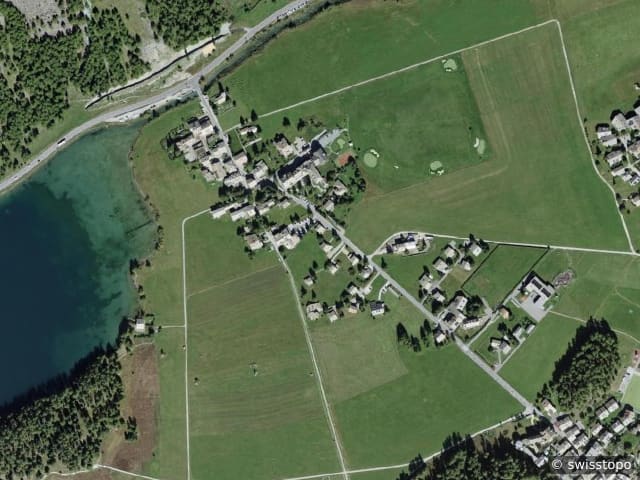 Luftbild Sils/Segl Baselgia