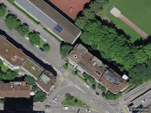 Luftbild St. Jakobs-Strasse 151, Basel