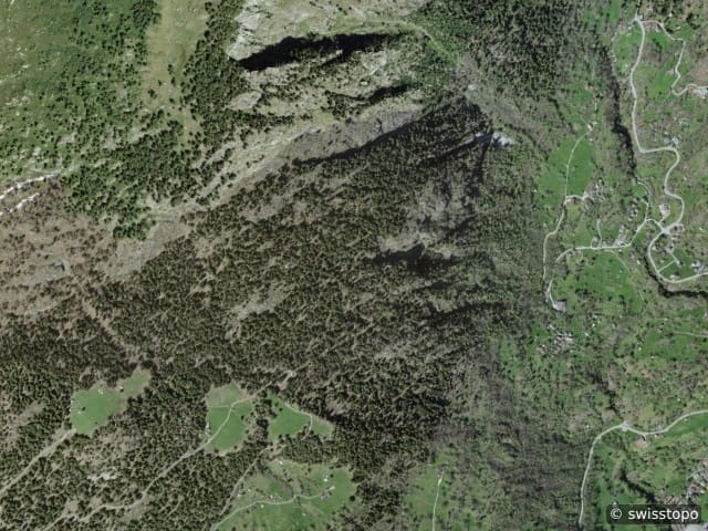 Vue aérienne de l’emplacement – Naters
