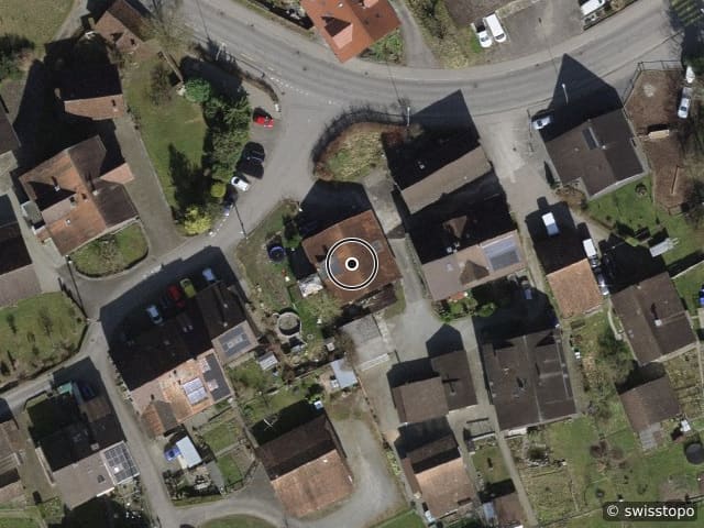 Vue aérienne de l’emplacement – Lanzenstrasse 1, 8913 Ottenbach