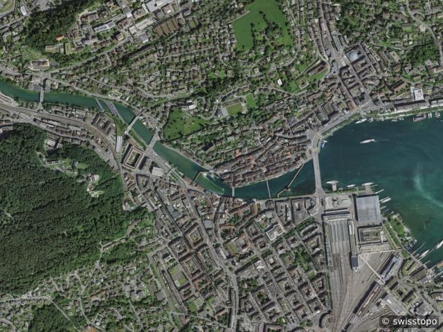 Luftbild in Luzern