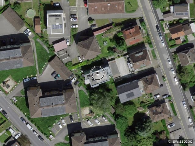 Vista aerea della posizione – Rue des Charmilles 6B, 1400 Yverdon-les-Bains