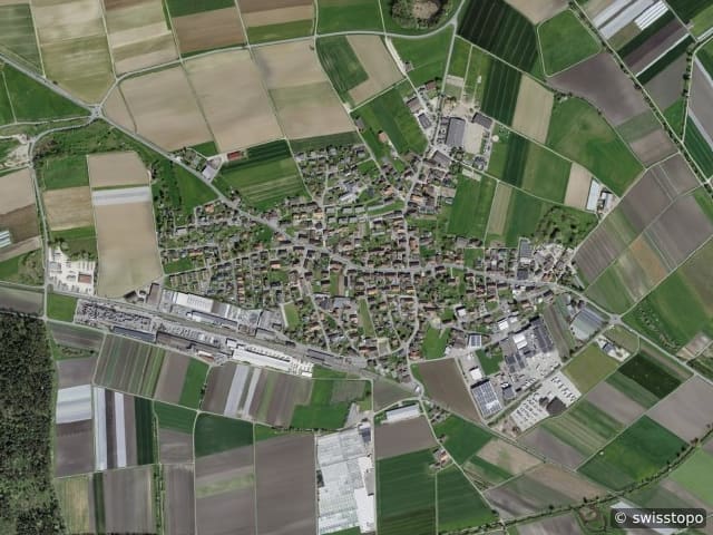 Luftbild Müntschemier