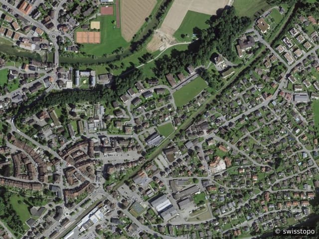 Luftbild: das Gebiet