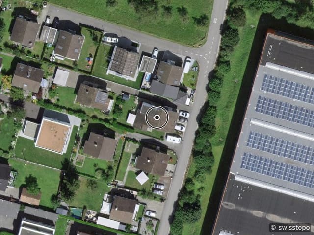 Luftbild der Lage – Lerchenweg 28, 5036 Oberentfelden