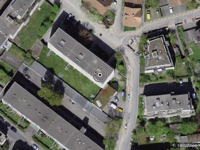 Luftbild der Lage – Kehrgasse 36, 3018 Bern