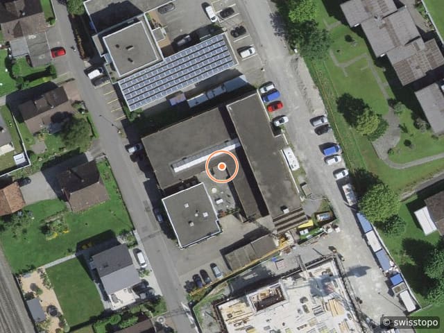 Luftbild der Lage – Allmendstrasse 22, 6048 Horw