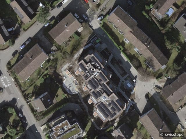 Luftbild der Lage – Anton-Higi-Str. 10, 8046 Zürich
