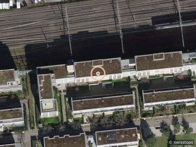 Luftbild der Lage – Goldschlägistrasse 12, 8952 Schlieren