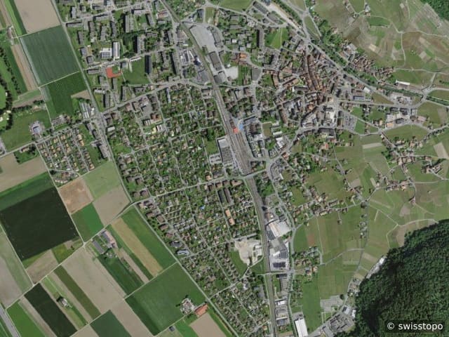 Luftbild Aigle