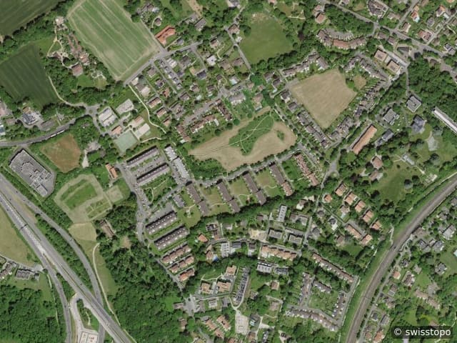 Luftbild Bellevue