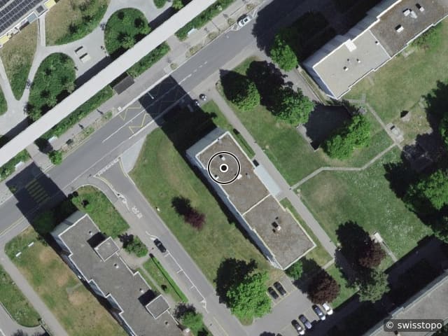 Luftbild der Lage – Austrasse 38, 7000 Chur