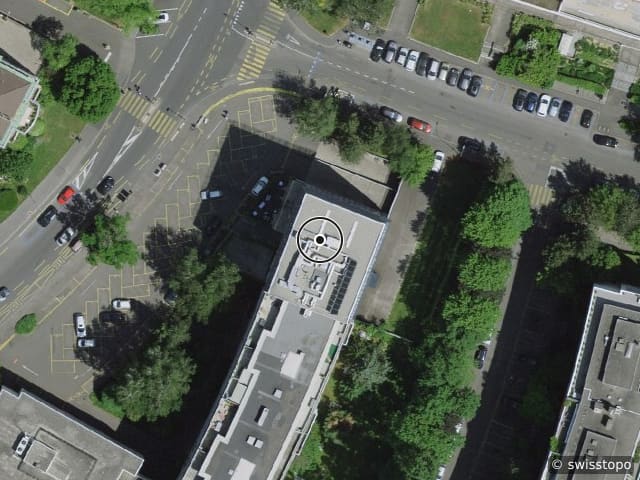 Luftbild Avenue Krieg 7, Genève