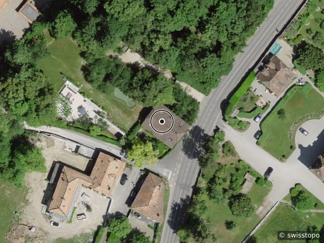 Luftbild der Lage – route de vandoeuvres 83, 1253 Vandoeuvres