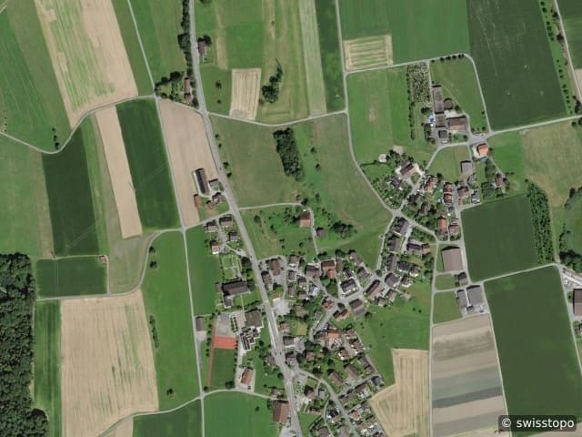 Luftbild Aristau