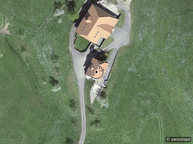 Vista aerea della posizione – Hinter Geissbühl 509d, 3436 Zollbrück