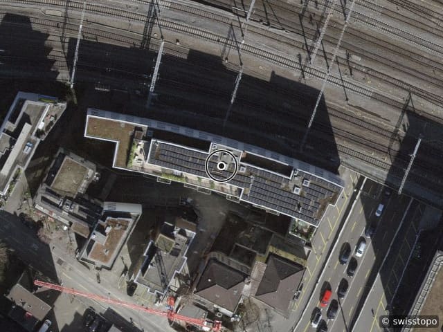 Luftbild Langstrasse 151, Zürich
