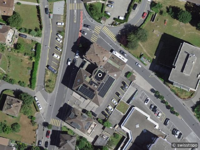 Vista aerea della posizione – RUE DES ALPES 51, 1023 CRISSIER