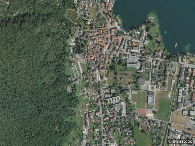 Luftbild Via al Lido 5b, Riva San Vitale