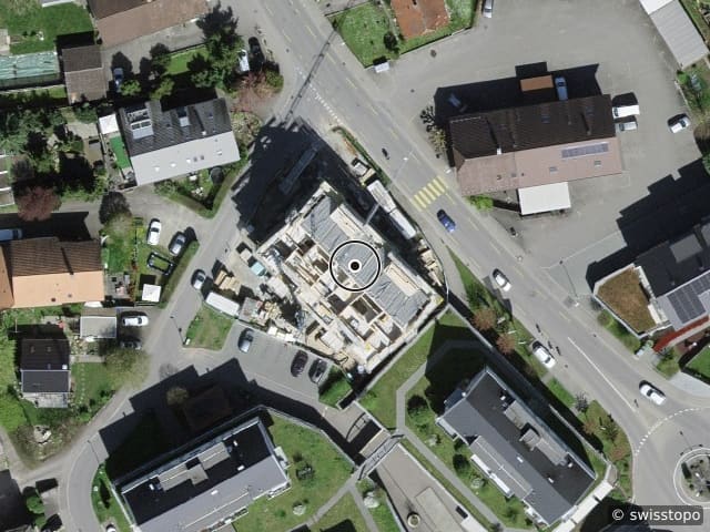 Luftbild der Lage – Hauptstrasse 70, 3073 Gümligen